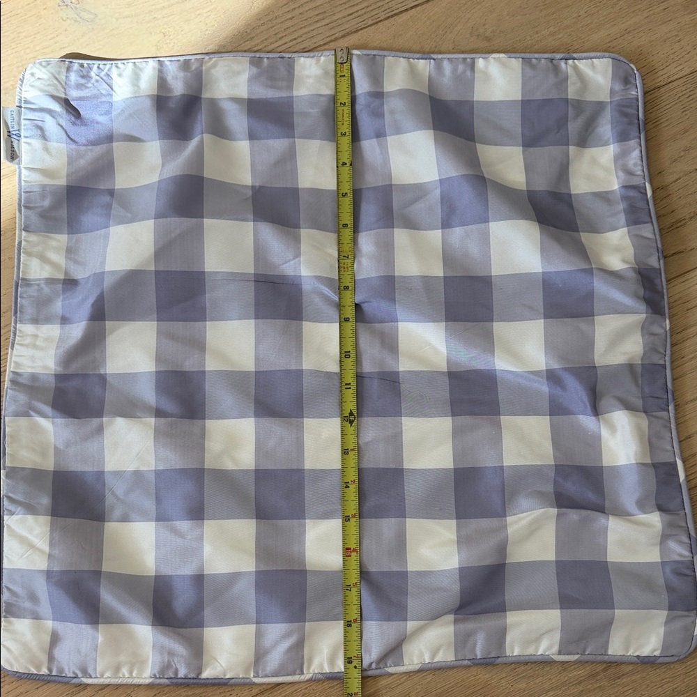 NWOT Caitlin Wilson design Checkered lavender and White pillow cases set of two